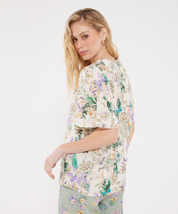 Blusa con Estampado Floral