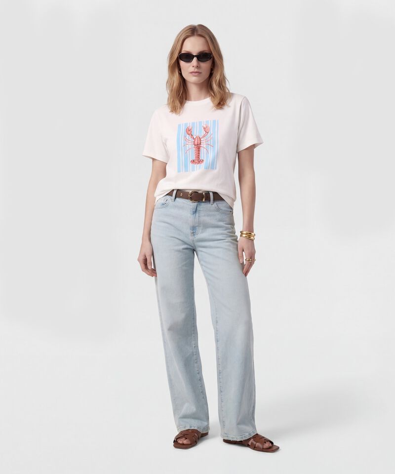 Camiseta Estampada Esencial Para Mujer