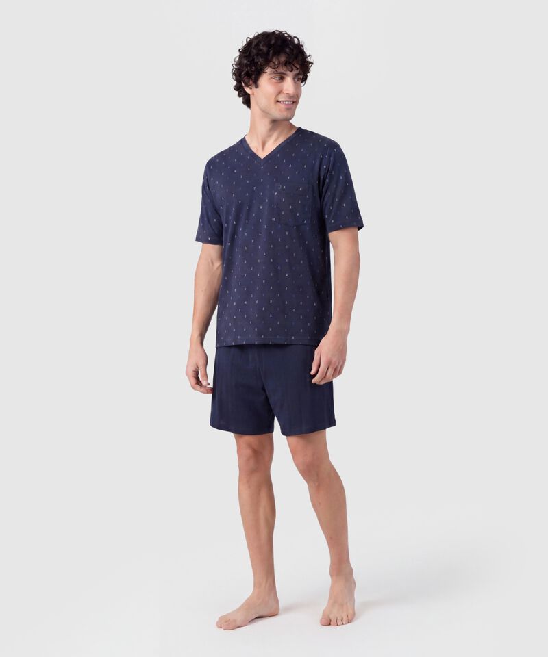 Pijama Corta con Estampado para Hombre