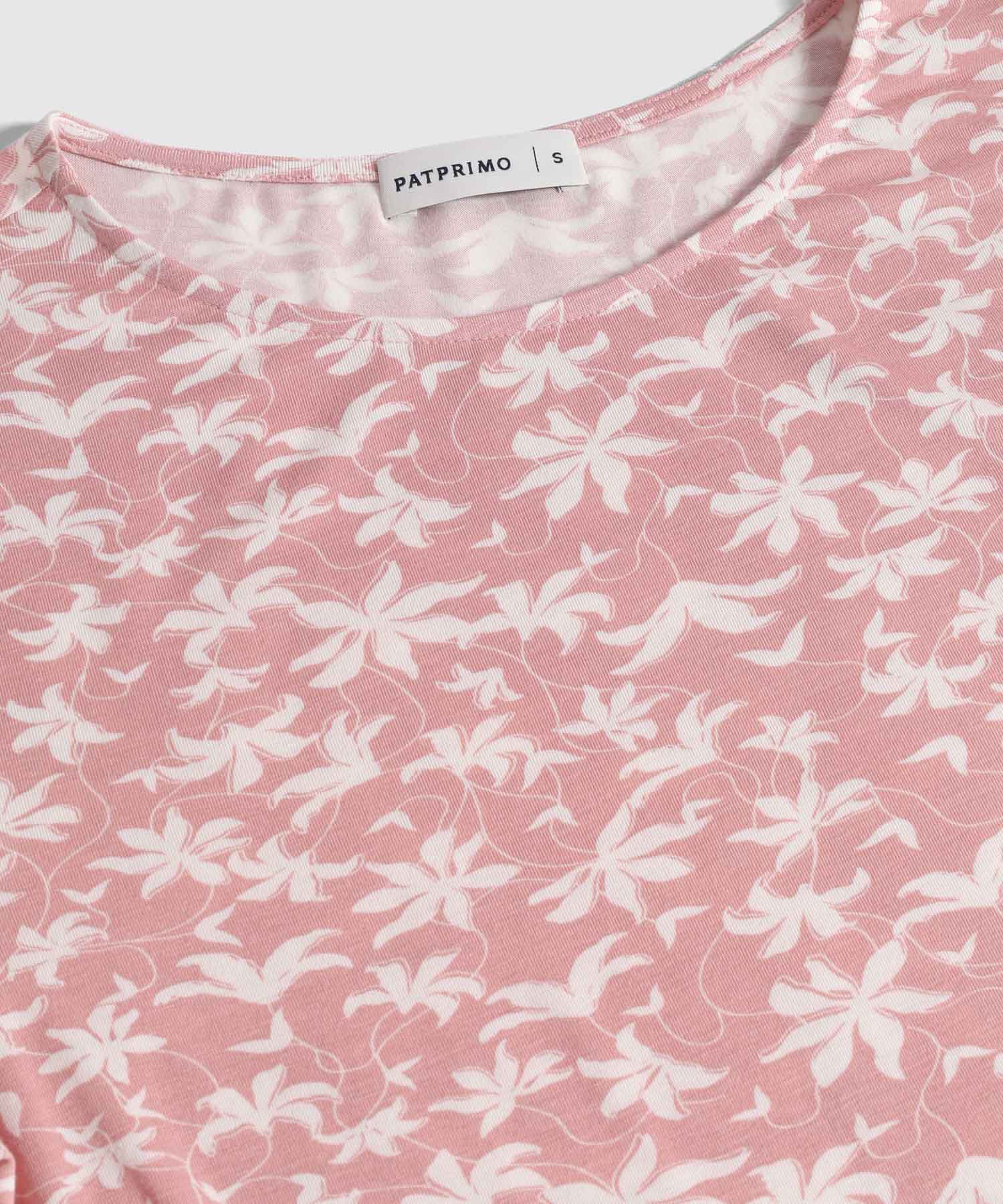 Camiseta Con Estampado Florar 