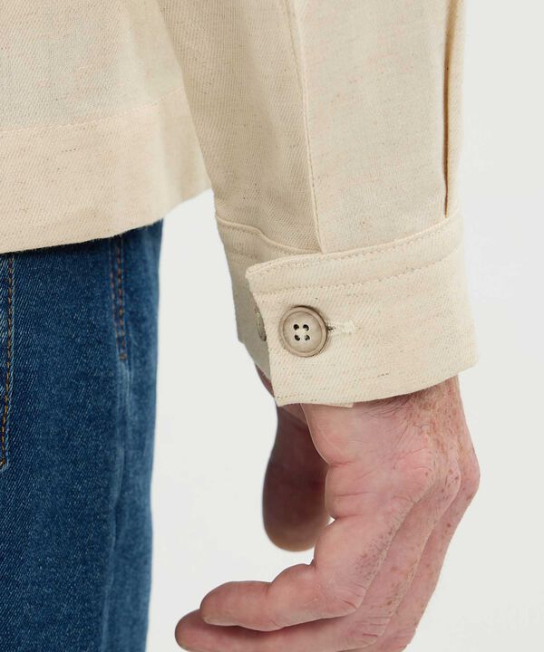 Chaqueta Bomber Lino Para Hombre