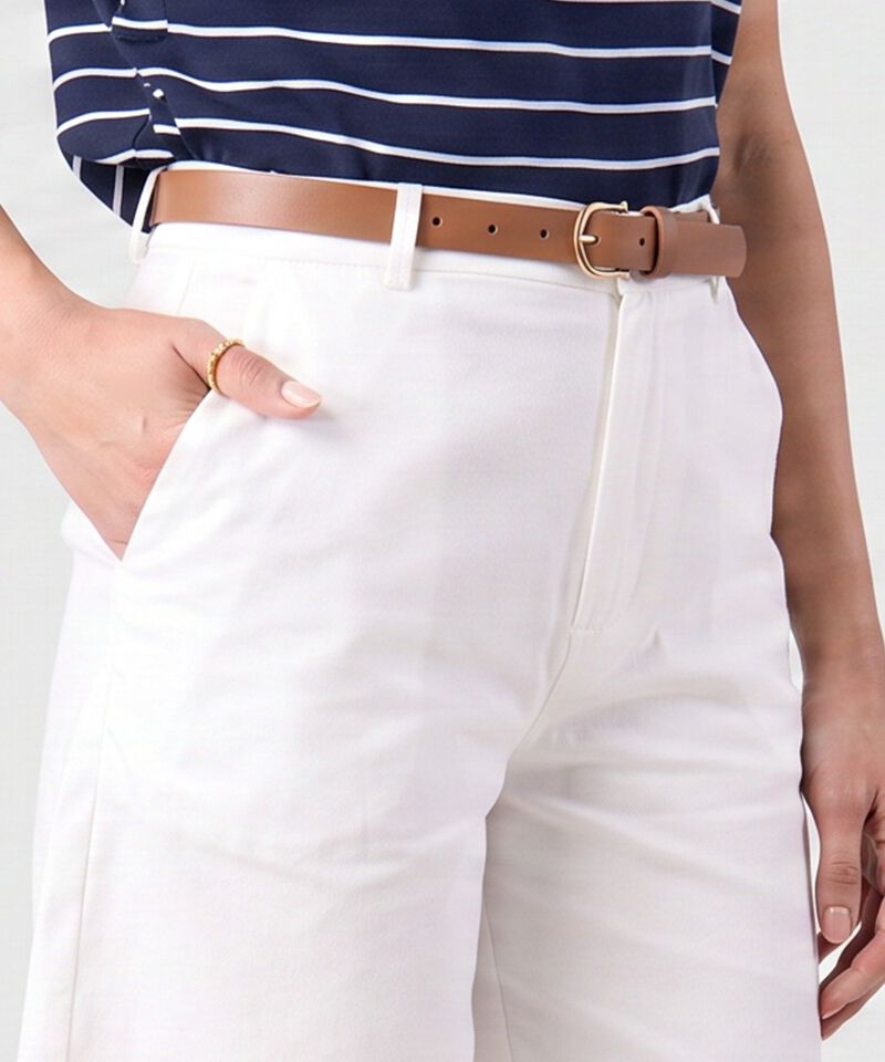 Bermuda Larga Unicolor Para Mujer