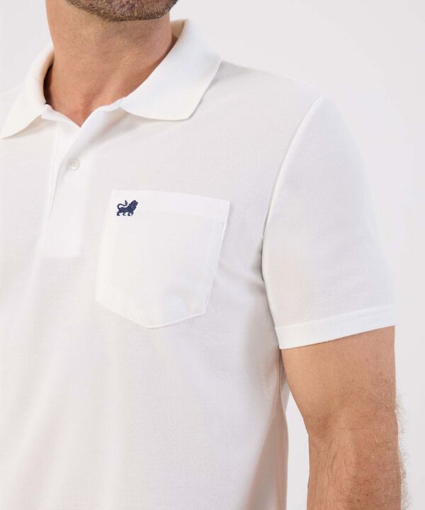 Polo Unicolor Con Bolsillo 