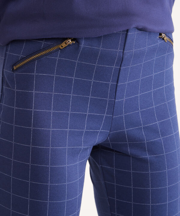 Leggings Estampado Largo Con Cremalleras En Costados Y Elástico Interno image number null