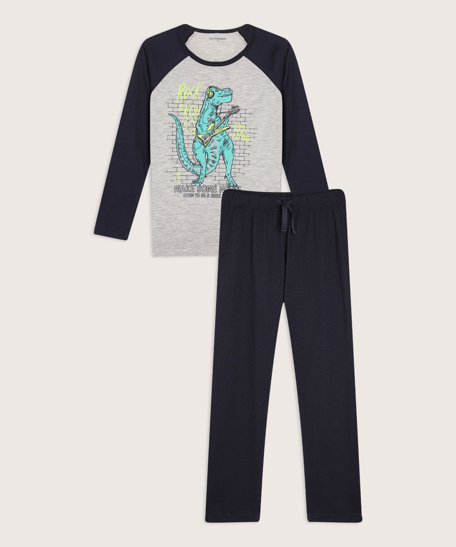 Pijama Camiseta Manga Larga