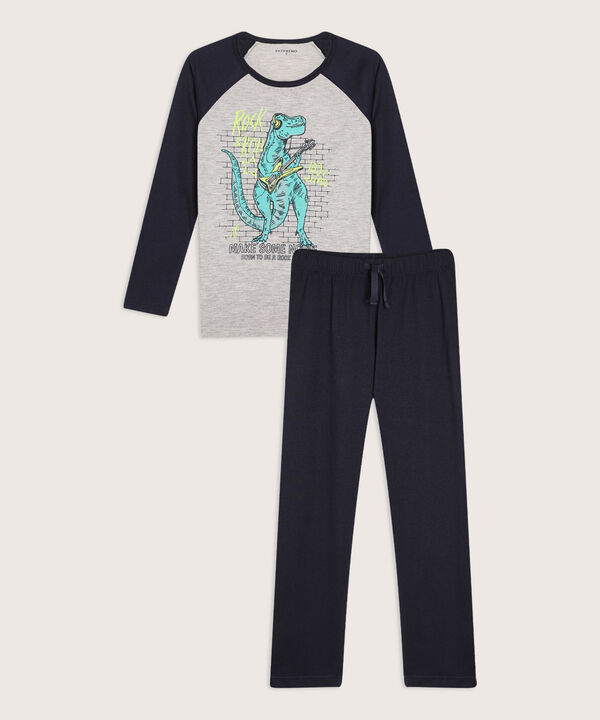 Pijama Camiseta Manga Larga