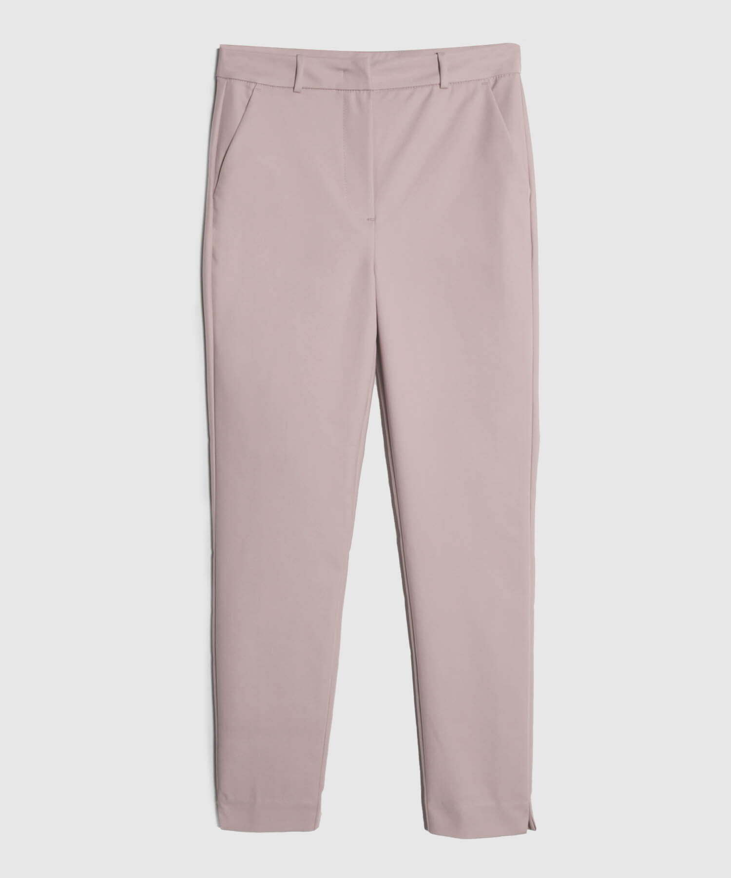 Pantalón Clasico Unicolor Bolsillo Diagonales