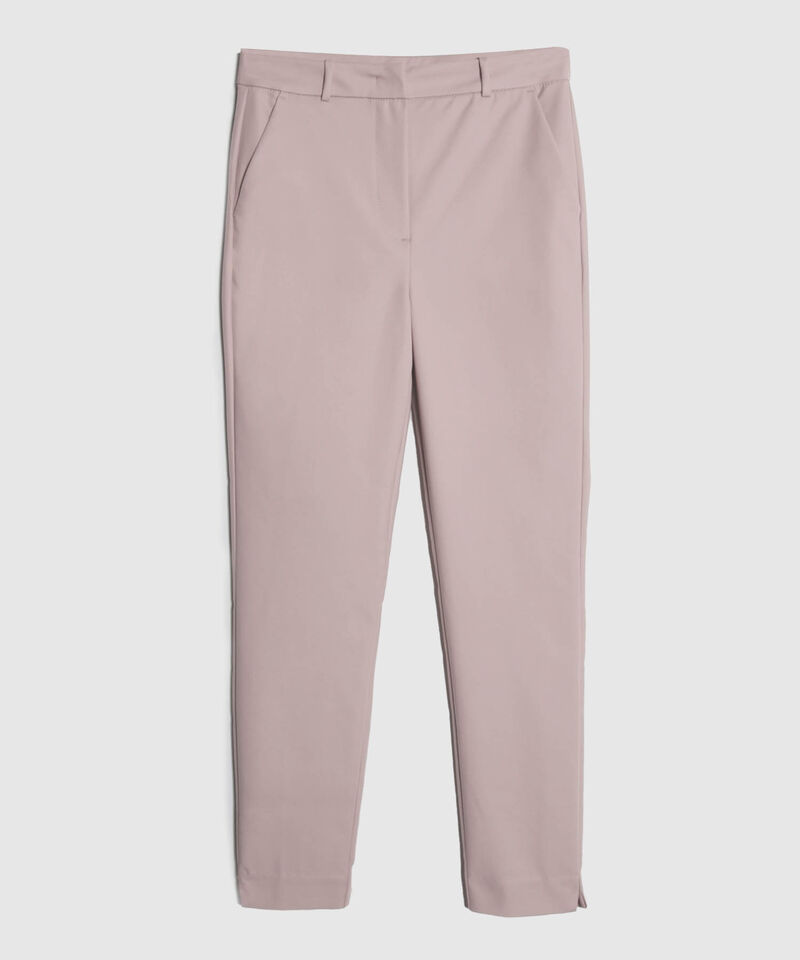 Pantalón Clasico Unicolor Bolsillo Diagonales