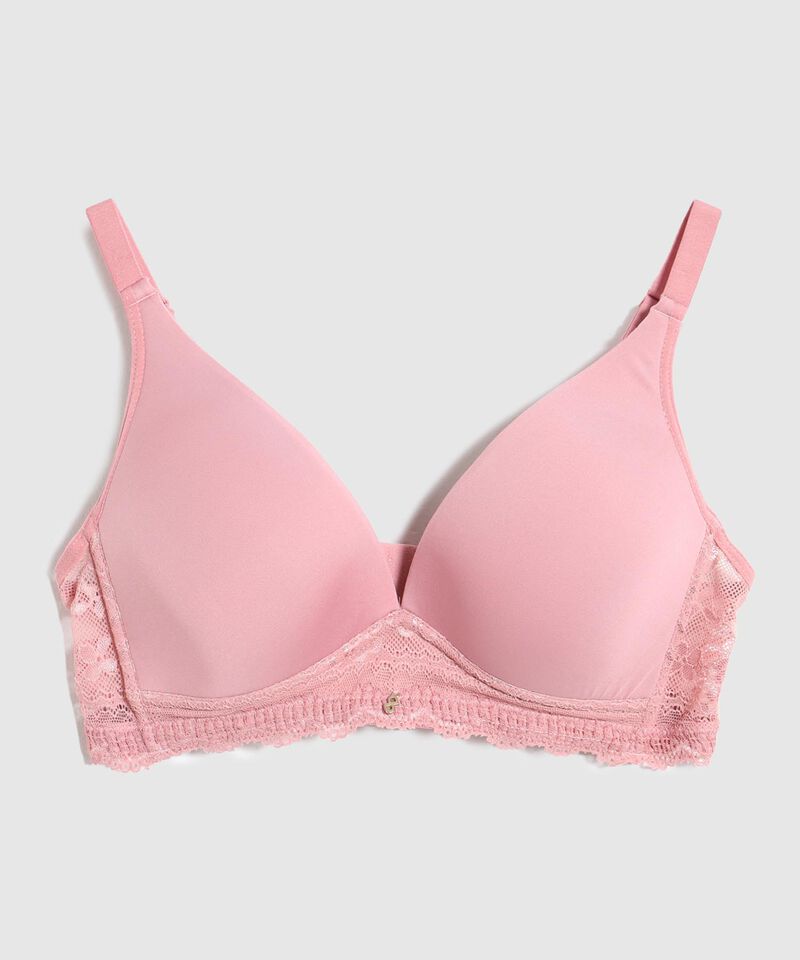 Brasier Triangular Con Base En Encaje 