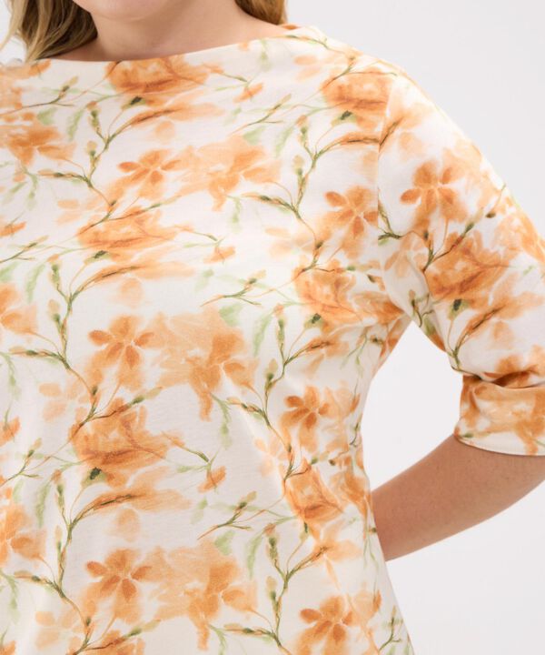 Camiseta Estampada Con Manga Corta Al Codo image number null