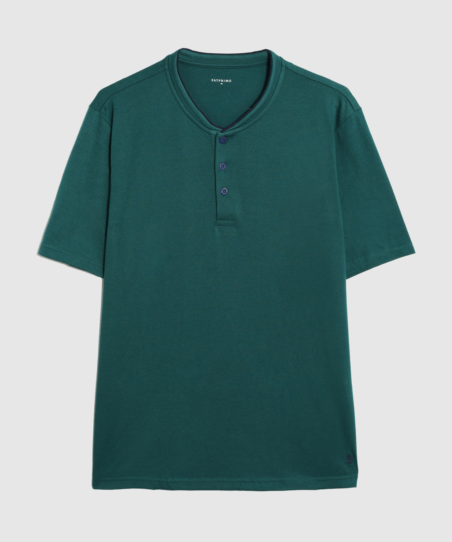 Pijama Corta Con Botones Hombre