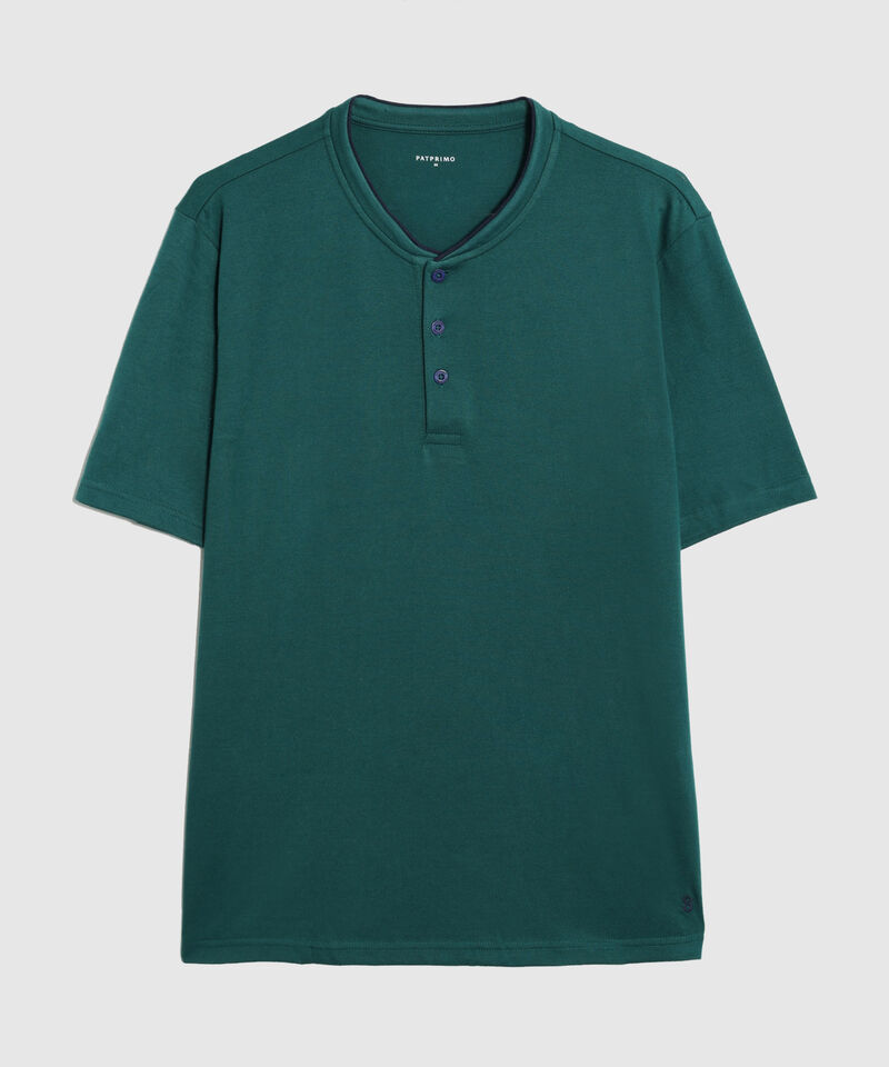 Pijama Corta Con Botones Hombre