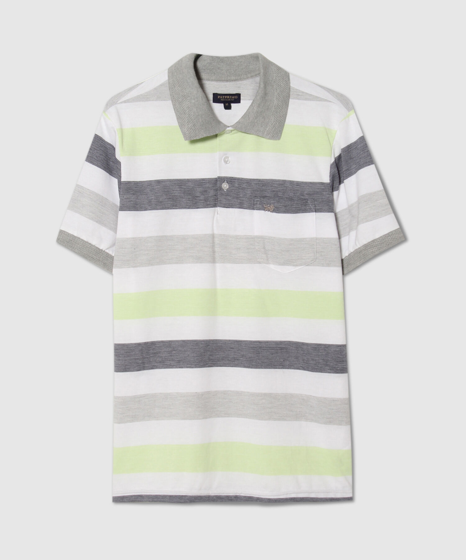 Polo , Cuello Y Puños Tejidos