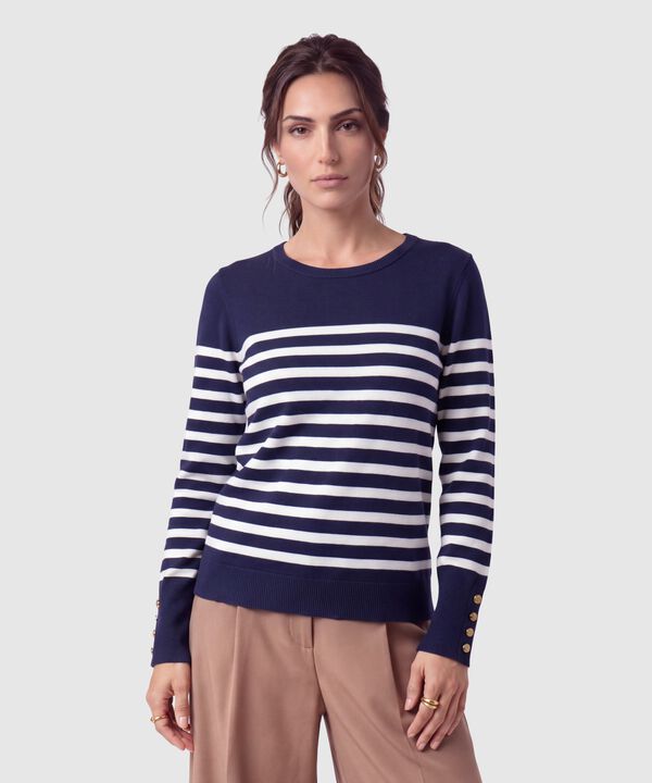 Saco Tejido Botones Pu&ntilde;o Para Mujer image number null