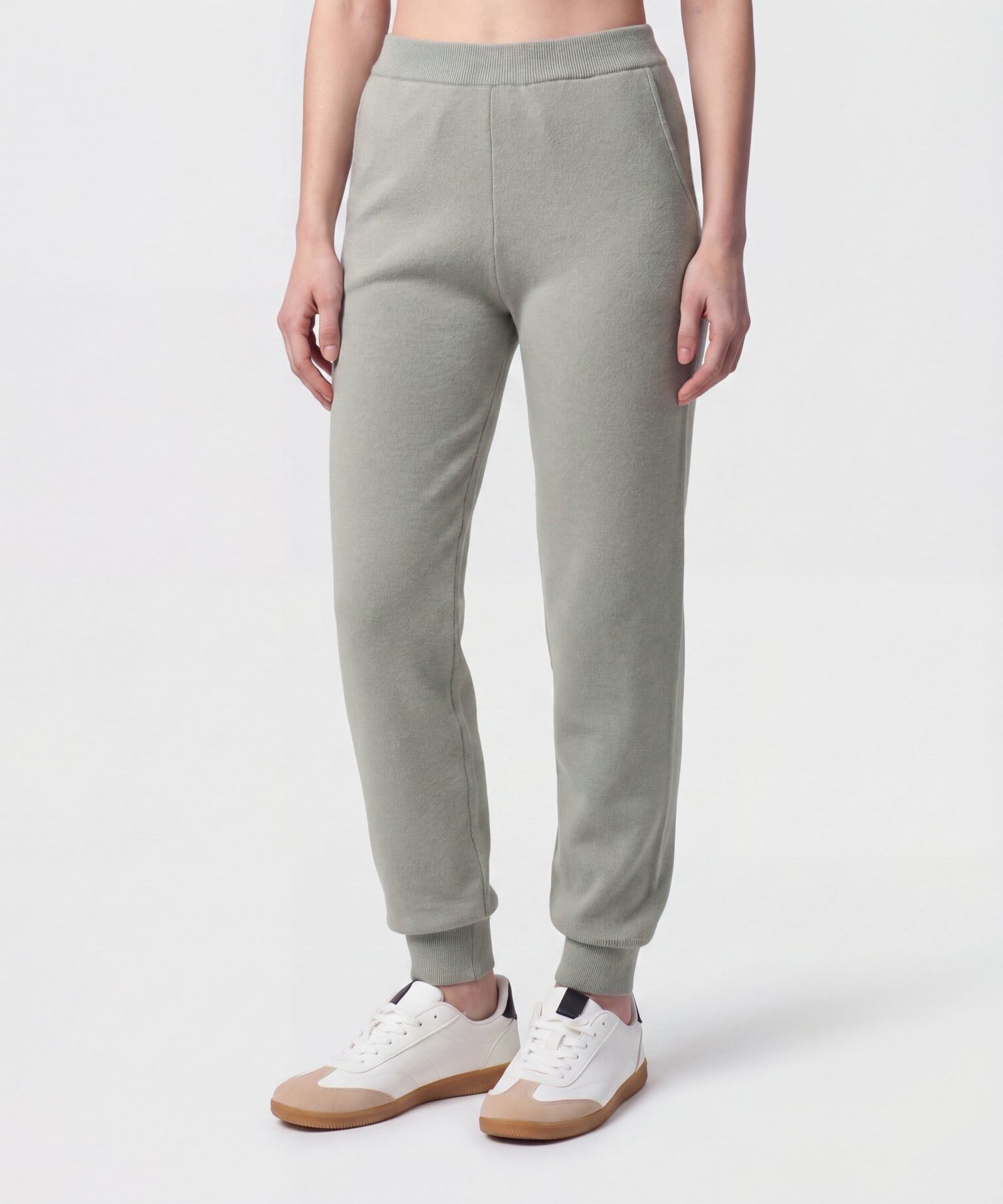 Pantal&oacute;n Jogger En Tejido De Punto Para Mujer