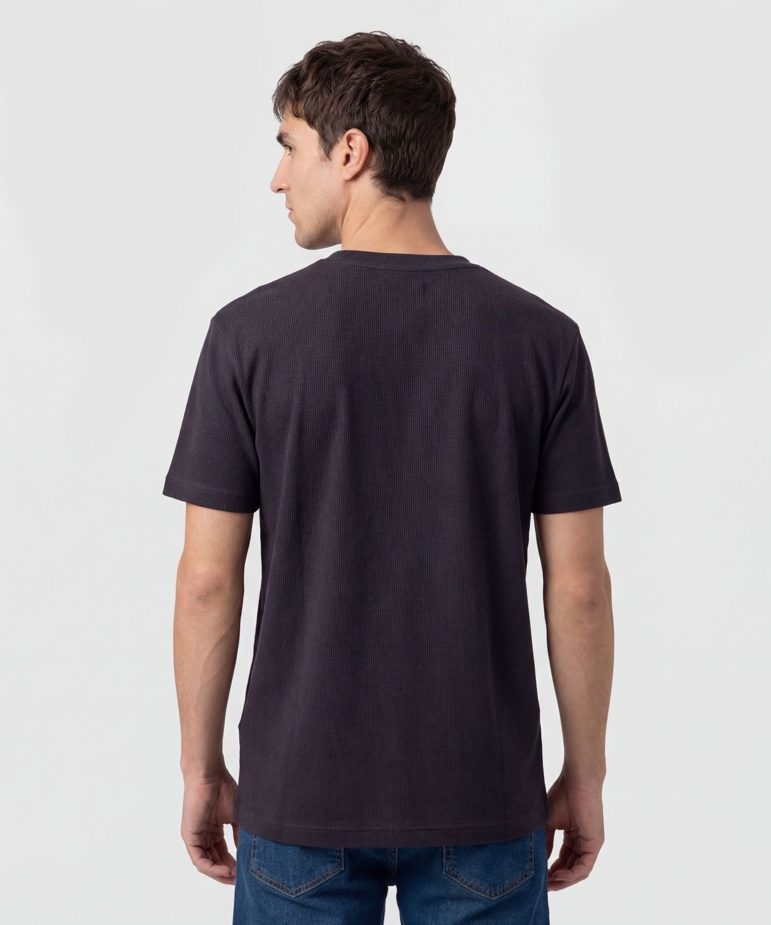 Camiseta Regular Fit Unicolor Para Hombre