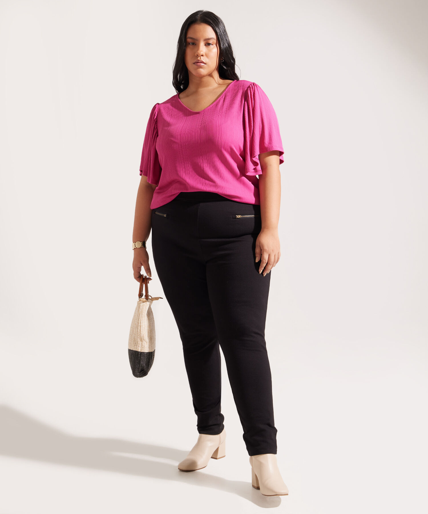 Leggins Tiro Alto con Cremalleras