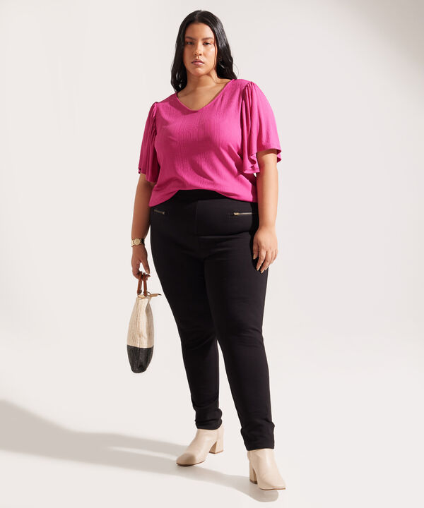 Leggins Tiro Alto con Cremalleras