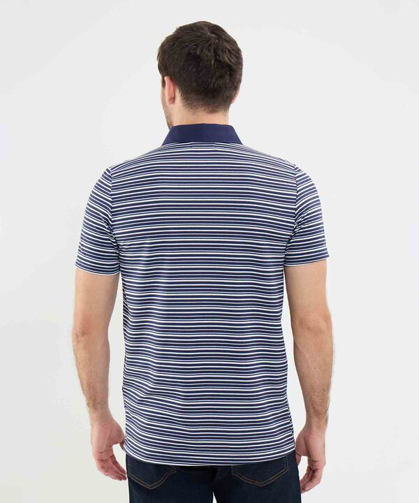Polo Cuello Duro con Franjas