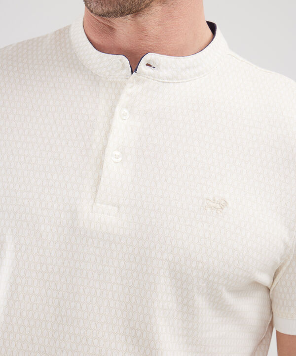 Polo Estampada, Cuello Mao image number null