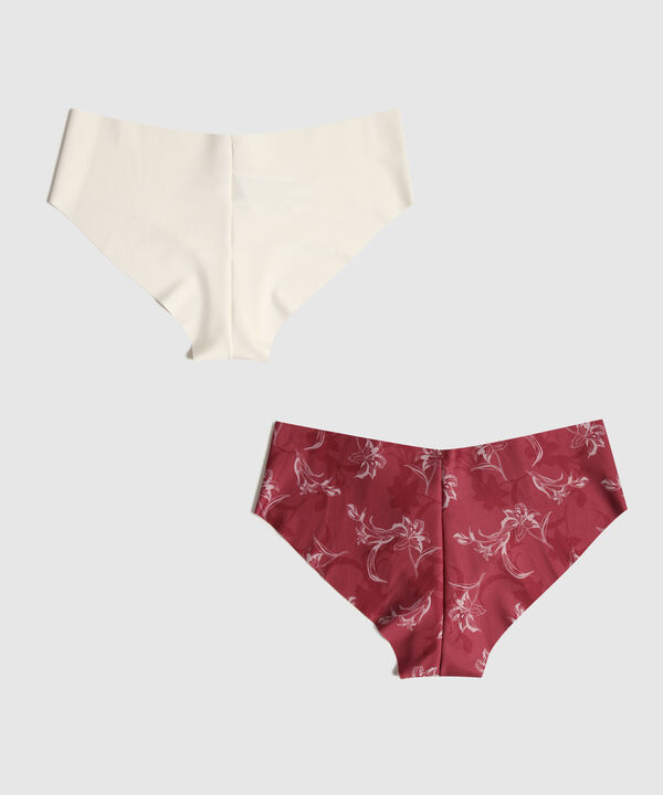Panty Clásico Invisible Estampado Pack X2