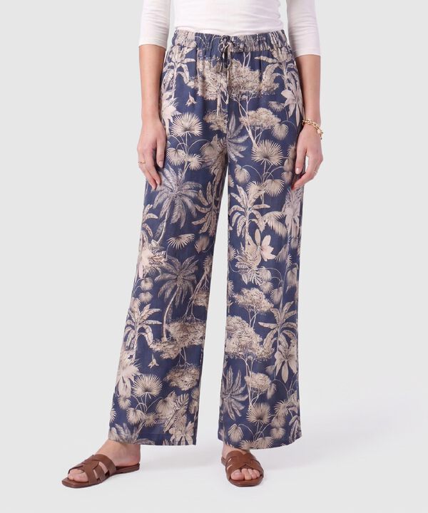 Pantal&oacute;n Amplio Con Cord&oacute;n Mujer
