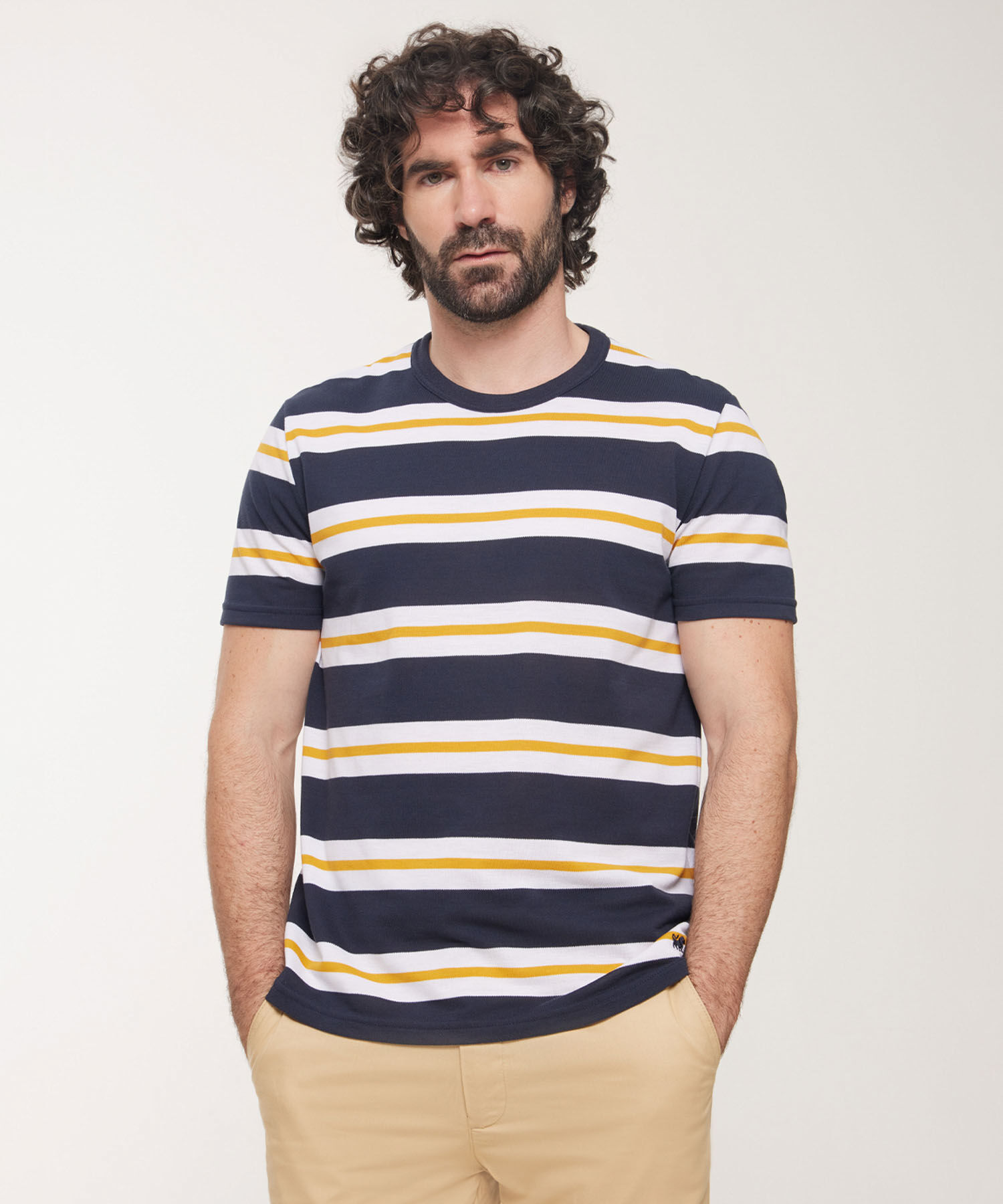Camiseta Manga Corta Cuello Redondo A Rayas Compra Online Patprimo