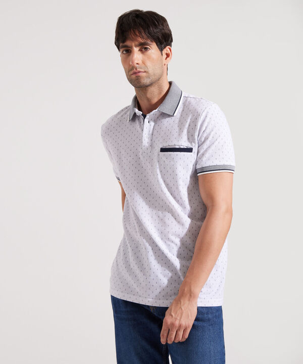 Polo Manga Corta Estampada