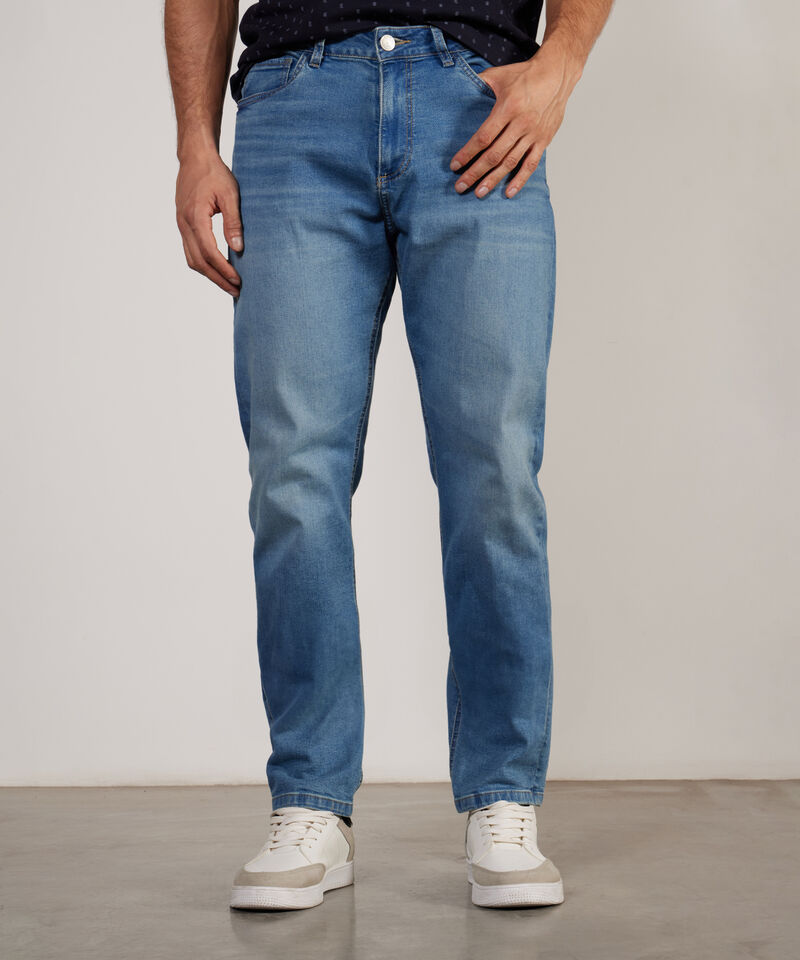 Jean Patprimo Masculino Regular Tapper Tono Medio