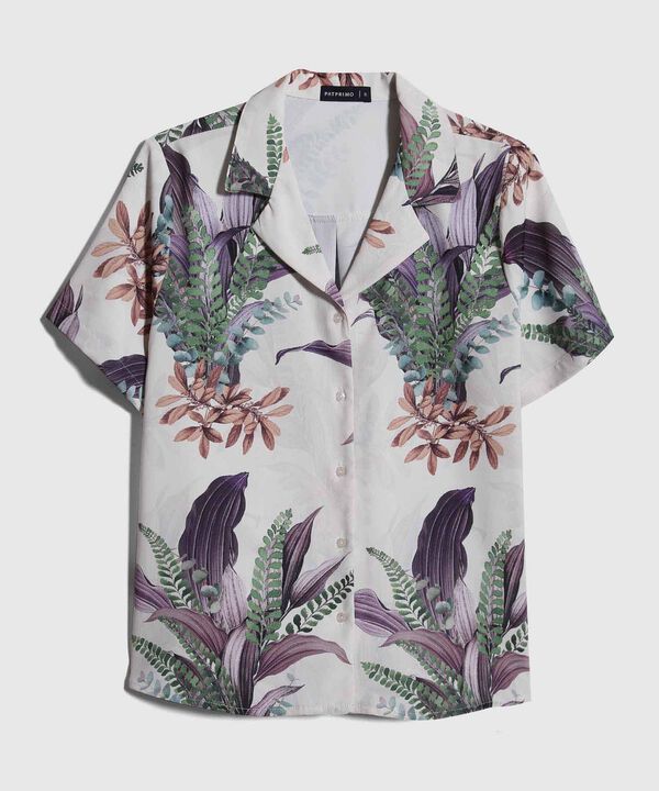 Camisa Estampado Botánico