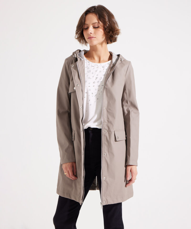 Parka con Bolsillos de Tapa