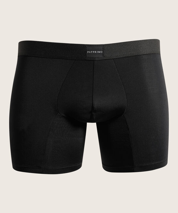 Boxer Pack X5 Medio Microfibra Unicolor Con Textura