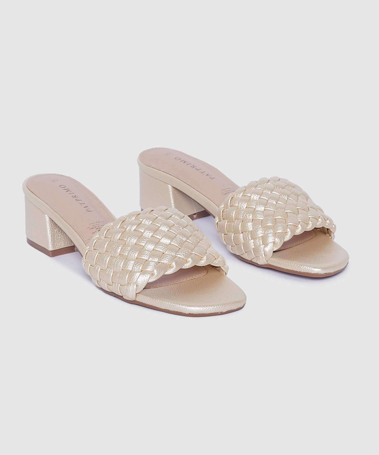 Sandalias Tejidas Metalizadas
