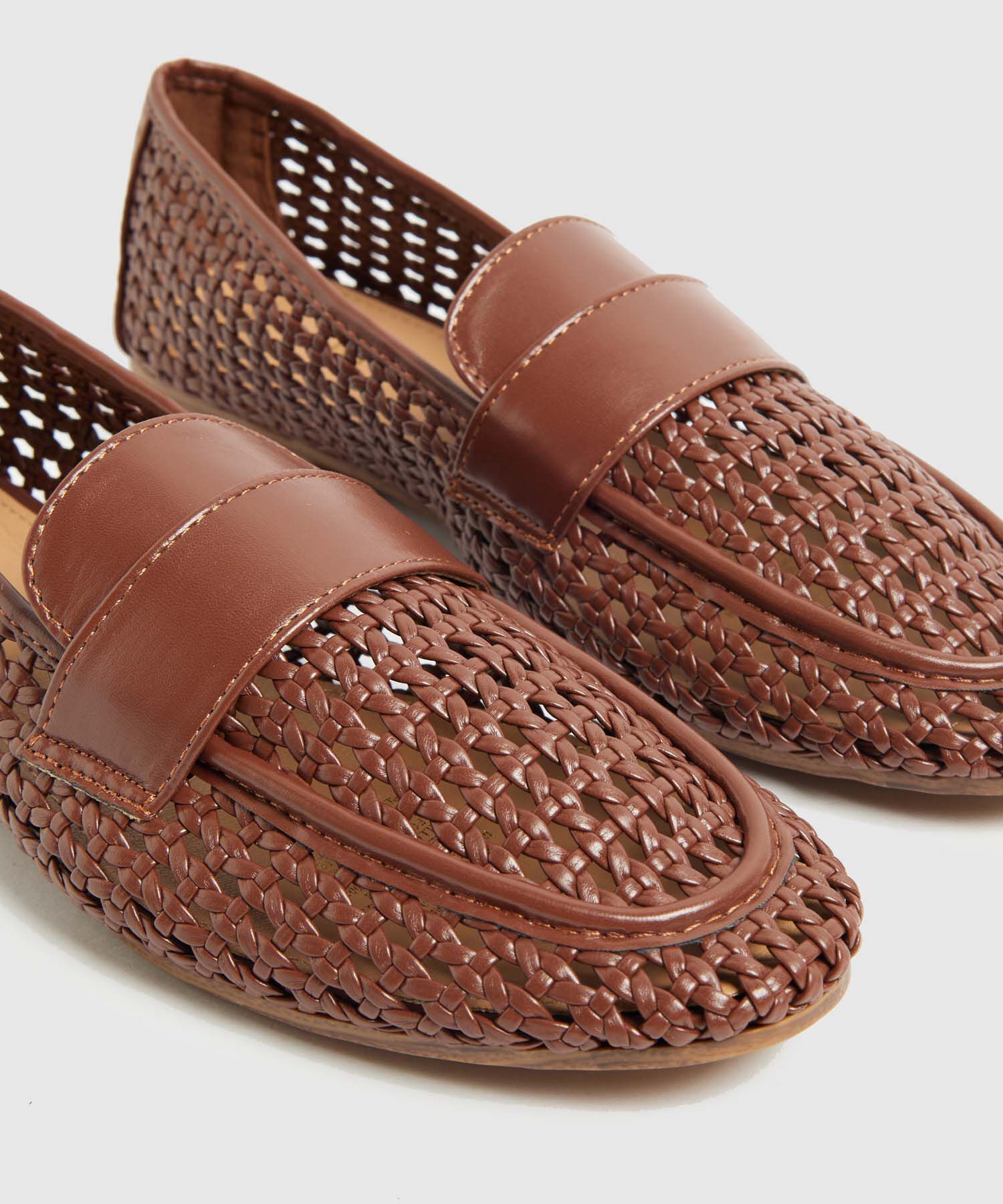 Mocasines Tejidos Texturizados Mujer