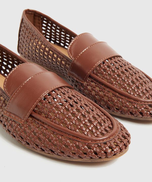 Mocasines Tejidos Texturizados Mujer