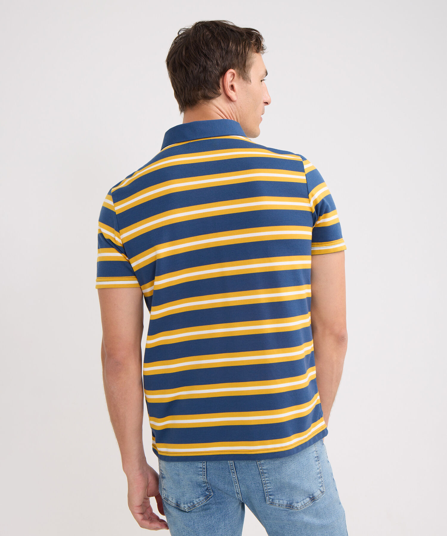 Polo Cuello Duro Rayas