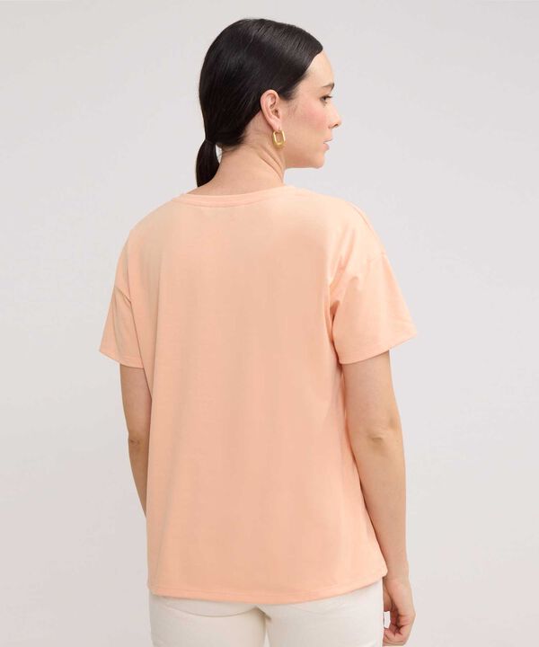 Camiseta Manga Corta Corrida Con Screen En Frente