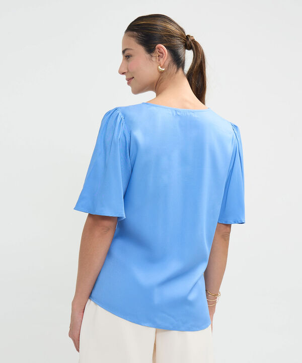 Blusa Manga Acampanada