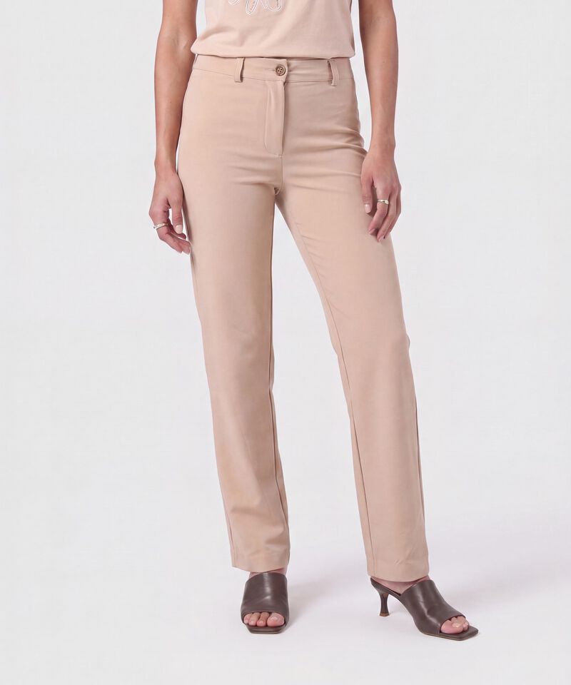 Pantalon Clasico Unicolor 
