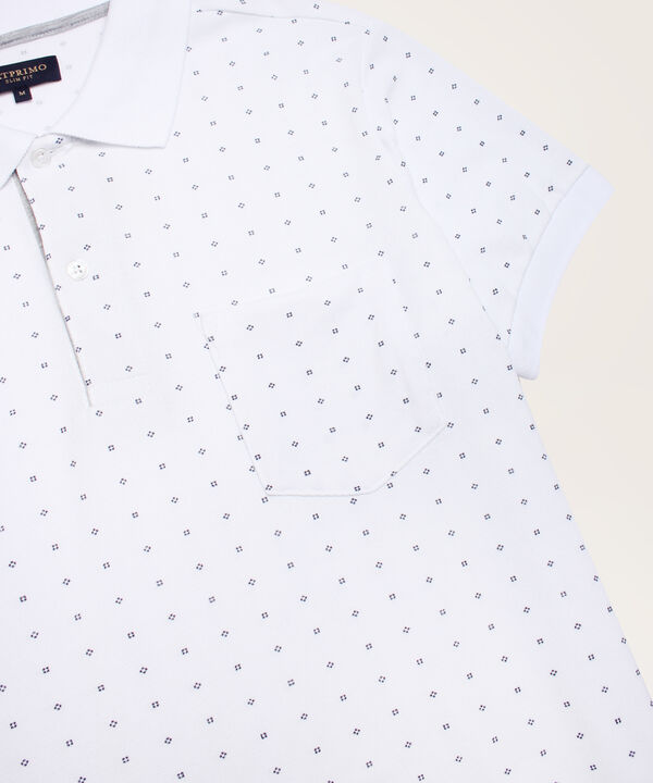 Polo Corte Slim Fit Blanco