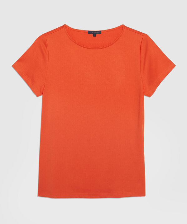 Camiseta Manga Corta Cuello Redondo Unicolor