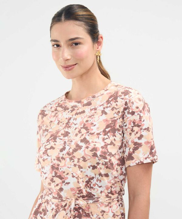 Camiseta Estampado de Manchas image number null
