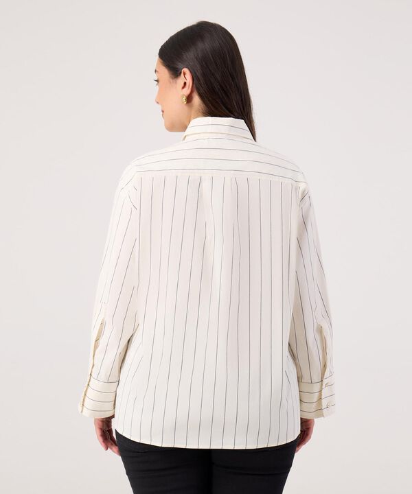 Camisa Para Mujer Curvy A Rayas 