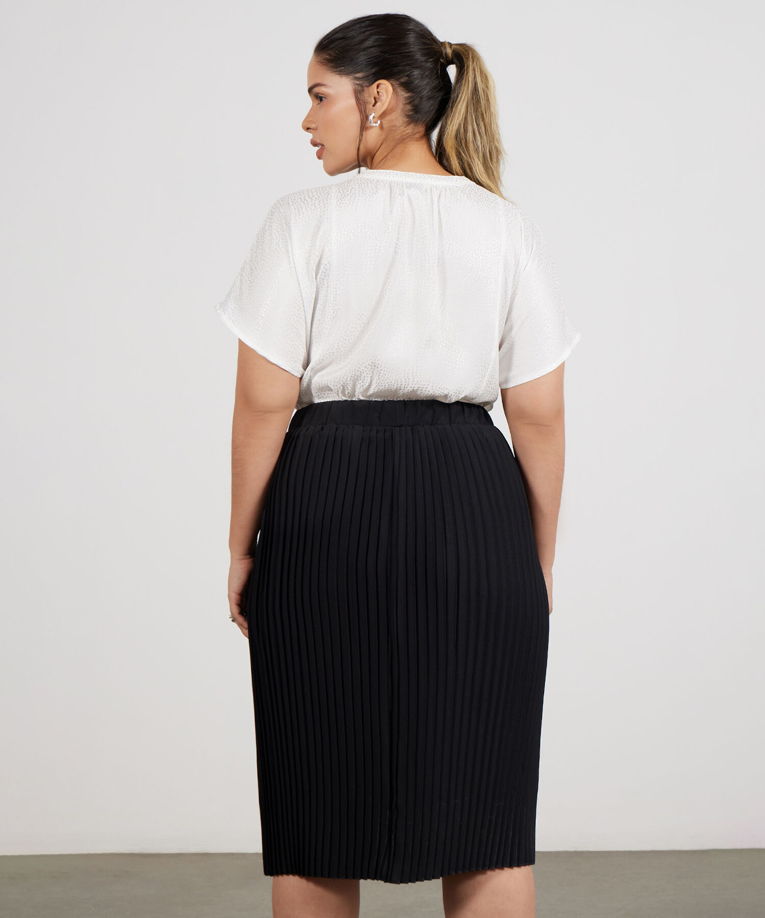 Falda Midi Plisada