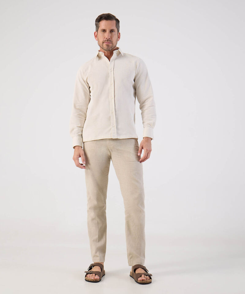 Guayabera Con Textura Sutil Resort Para Hombre