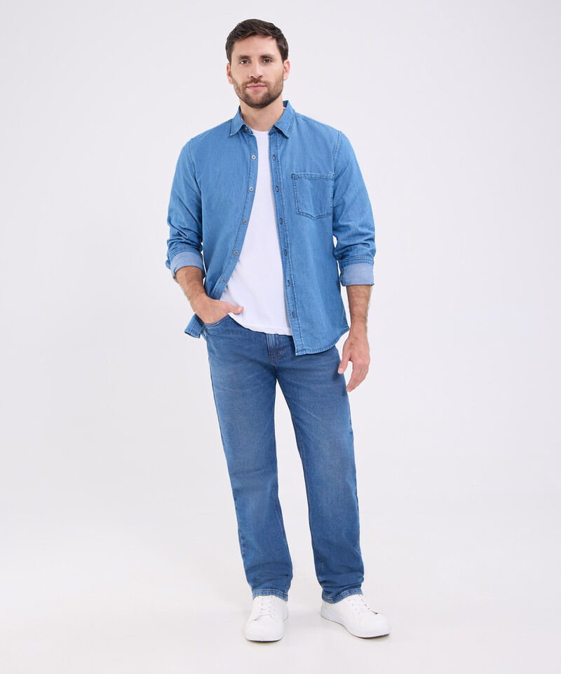 Jean Regular Para Hombre