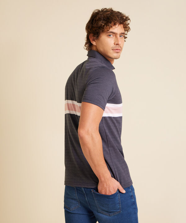 Polo Preteñida Cuello Maquina, Regular Fit