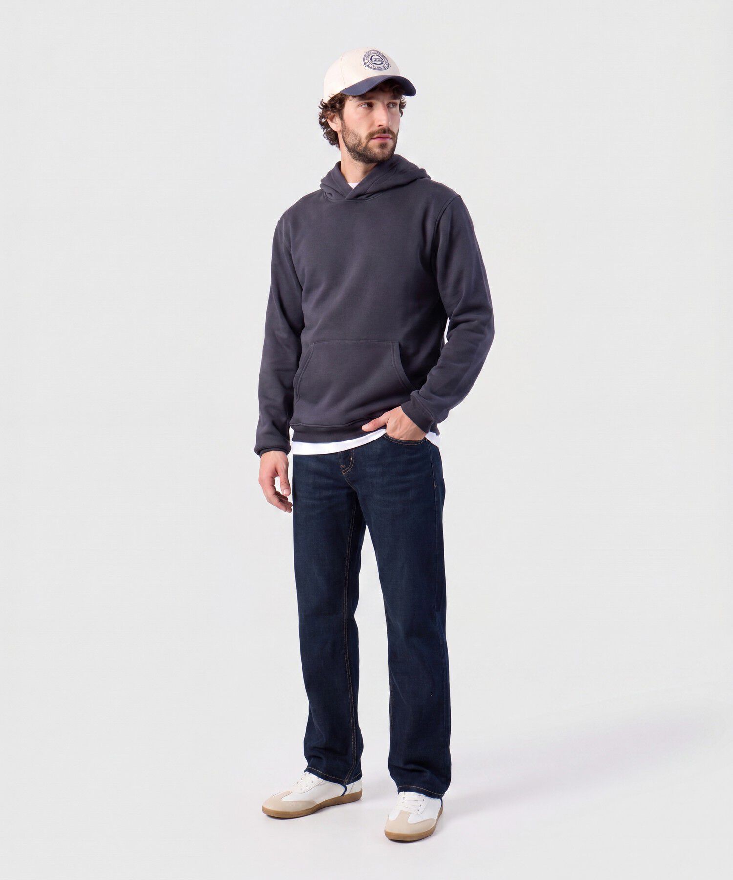 Buzo Con Capucha Y Bolsillo Kangoo Para Hombre
