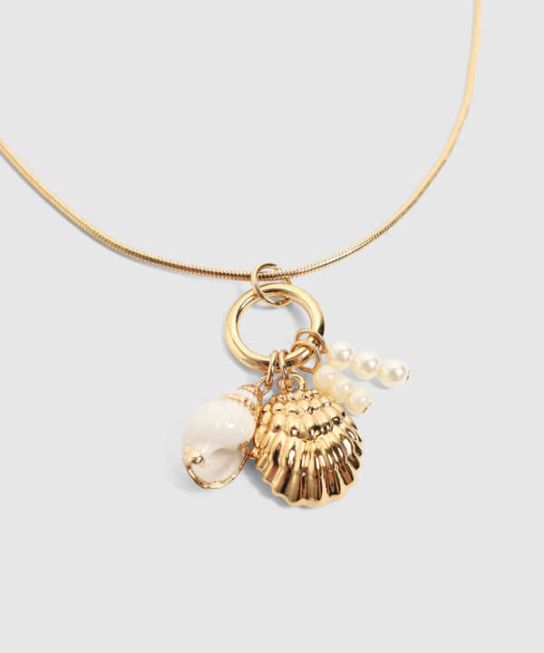 Set Collar y Aretes de Conchas Mujer