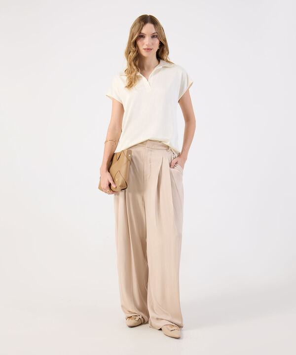 Blusa Tipo Polo Para Mujer Manga Corta image number null